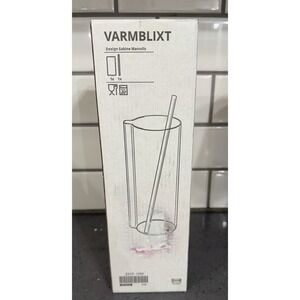 NEW Ikea VARMBLIXT Cocktail Pitcher Stirrer Clear Glass Hand Made